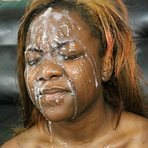 Little Bambi gets a sticky facial